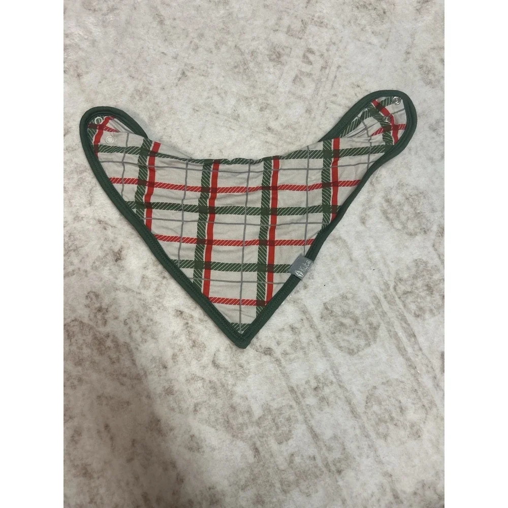 Kyte Baby Long Sleeve Twirl Bodysuit And Bib In Hunter Plaid